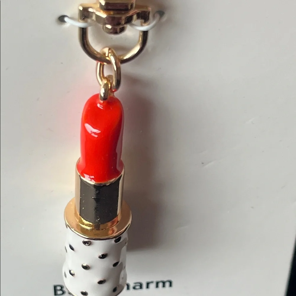 NWT Kate Spade Lipstick Bag Charm Keychain